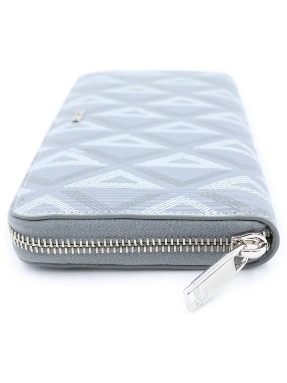 Dior CD Diamond Canvas Wallet Gray